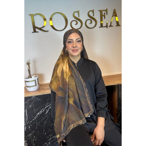 Desenli Bambu Şal 029K